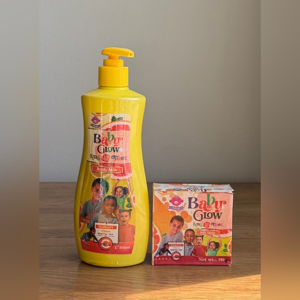 Baby Glow Kids & Teens Moisturizing Nourishing Body Lotion And Soap